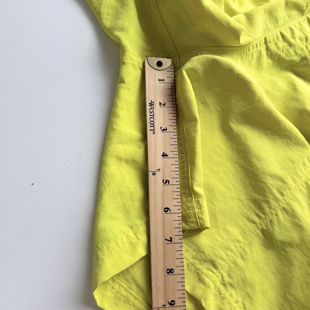 The North Face Swim Trunks Mens Large Yellow Nylon Mesh Lined Logo Board Shorts - Picture 5 of 12